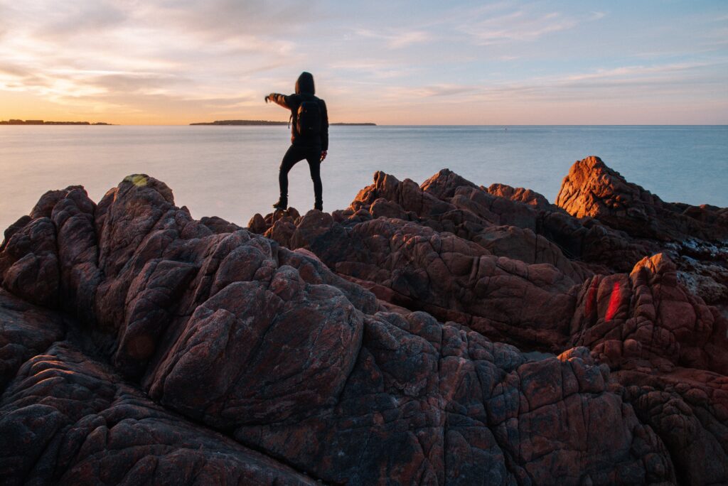 throwing rocks